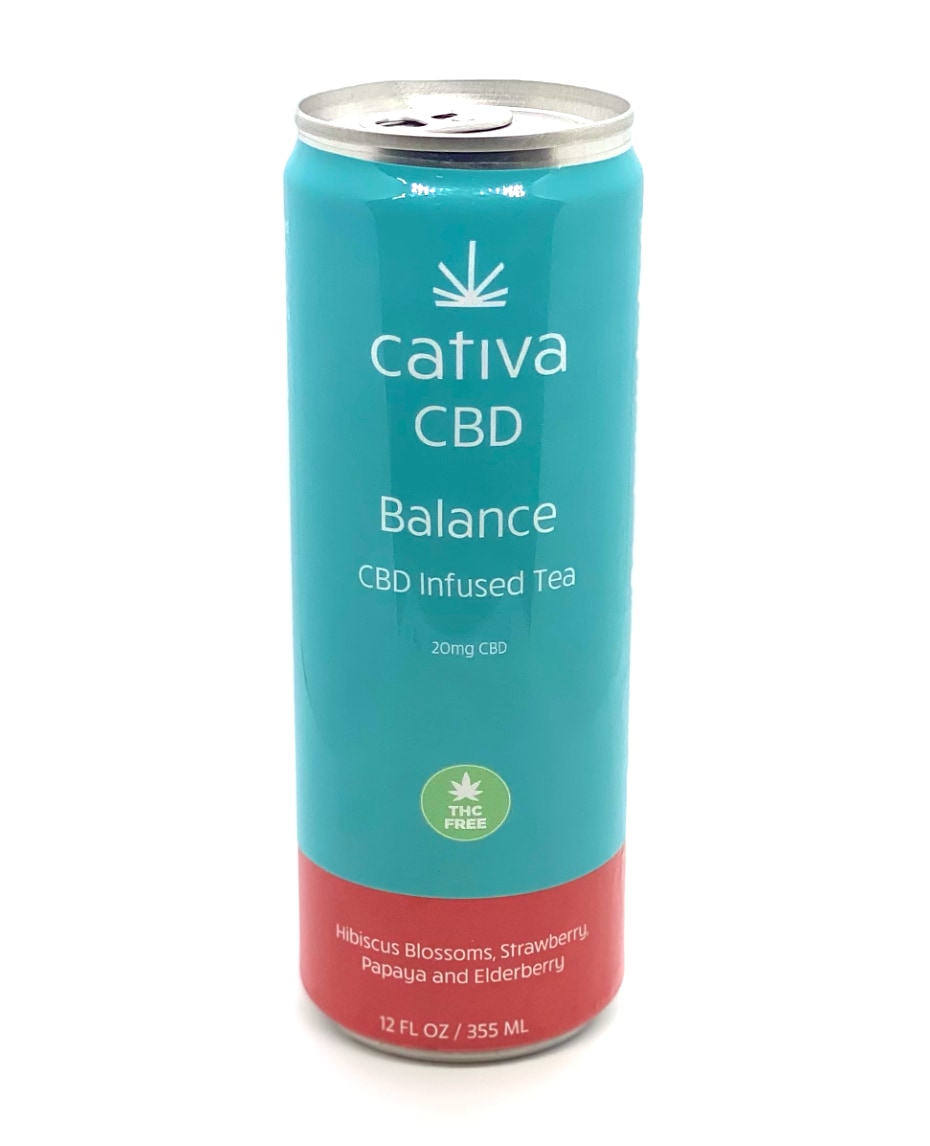 Cativa Balance CBD Infused Tea, Infused Iced Coffee